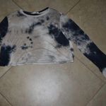 Lush Clothing Lush Womens Size Large Blue Tie Dye Crop Top Shirt Photo 0