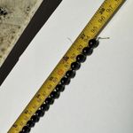 Women’s Long Vintage Glass Bead Beaded Black Costume Necklace Approx 37 Inch Photo 8