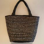 Annabel Ingall Australian Raffia Small Bibi Tote Gray V Deep Green Tan Cross Bag Photo 0
