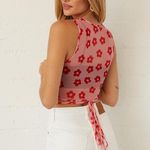 American Threads Zuri Floral Mesh Tank Photo 3