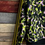 G By Giuliana Black Label Black And Lime Green Animal Print Jacket Size‎ Small Photo 5