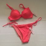 Victoria's Secret NWT Victoria’s Secret rib twist front padded cheeky bikini, size 34B small Photo 0