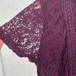 Francescas Elegant Regal Purple Lace Fancy Holiday Dress Size L Photo 1