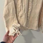 Faherty Everleigh Dream 100% Organic Cotton Gauze Shirt Top Cream Women Size M Size M Photo 5
