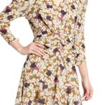 ASTR  Floral Ruched Waist Minidress Olive Floral S Photo 4