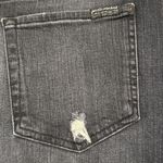 7 For All Mankind Charcoal Distressed Denim Shorts Photo 6