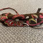 Vera Bradley  Purse Mini Crossbody Bag Puccini Dainty Brown Pink Floral Quilted Photo 2