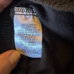 Umgee  Linen Blend Frayed Edge Elastic Waist Pull-on Ankle Pants Black Medium Photo 6