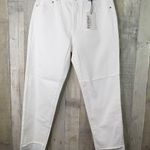 EVIDNT Los Angeles Size 29 Orsay Slim Asymmetrical Raw Cut Hem White Denim Jeans Photo 0