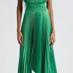 A.L.C. 10 NEW Renzo II Midi Dress Pleated Sleeveless Basil Green Photo 0