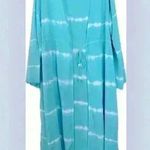 Forever 21 Blue and White Tie-Dye Kimono(91) Photo 3
