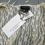 Cotton Candy LA NWT  Lace Wrap Top S Womens Vanilla Sheer Tie Front Bell Sleeves Photo 3