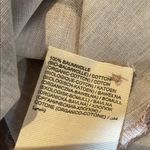 Pure by Ulla Popken Organic Cotton Button Down Shirt Asymmetrical Marbled 28/30 Brown Photo 9