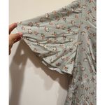 Vylette NWOT Women’s Empire Flutter Sleeve Floral Midi Dress Size XL Green Photo 3