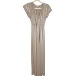 Baltic Born  Athena Pleated Maxi Dress Metallic Gold Long Gown Size XS Bridesmaid Photo 2