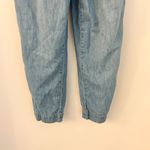 Anthropologie Pilcro Chambray Denim Puff Sleeve Jumpsuit Size 8 Photo 6