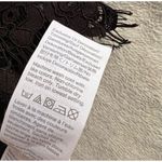 J.Crew Mockneck Floral Lace Eyelash Hem Bow Accent Top Black Sz 8 Photo 13