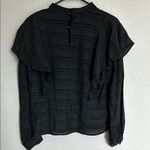 Allison Joy Alison Eve Evereve Bowie Chic Black Ruffled Blouse Size Medium Photo 4