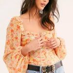 Free People Mabel Floral Blouse Photo 0