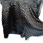 NWT Called For a Toast Black and Gold Dot Long Sleeve Romper Photo 4