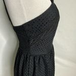 Jodi Kristopher  Black Halter Top Eyelet Lace Dress Size 3 Jr. NWT Photo 7