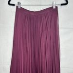 Anthropologie Pankaj & Nadhi Deep Purple Wine Pleated Maxi Skirt Size XS India Photo 4