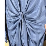 NWT Choosy Blue Striped Satin Jumpsuit Long Sleeve Size 8 Photo 3