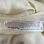 ZARA Scarf Collar Long Sleeve Blouse in a Cream Color The Cuffs have 3 Button Photo 7