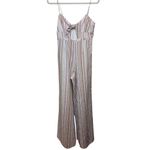 6 Shore Road  Linen Striped Jumpsuit Sz. M Photo 3