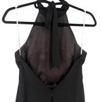 Lulus NWT Captured Your Heart Black Halter Maxi Dress High Slit Formal Sz Large Photo 15