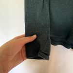 Athleta green long sleeved knit sweater keyhole back open back women's XS Photo 2