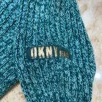 DKNY 1/4 Zipper Hoodie Sweater. Size Small. Green Photo 6
