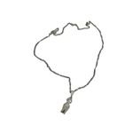 Boy charm necklace pendant 925 marking boy with overalls Silver Photo 11