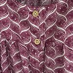 Anthropologie Like New Maeve Orli Bibbed Button Down Top Large Photo 3