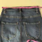 Charlotte Russe Refuge Dark Wash Distressed Raw Hem High Rise Skinny Jeans Sz 0 Photo 3