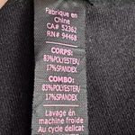 Betsey Johnson Performance Sports Bra Crop Top Black Grey Floral Stripe Size XS Photo 6