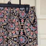 Bebop Black Floral Elastic Waist Lounge Sleep Shorts L Photo 2