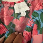 Sugar Lips  Pink and Orange Off-Shoulder Ruffled Cropped Blouse Photo 2