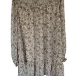 Dress Forum  Los Angeles Dress Womens Beige Floral Sheer Lined- Photo 4