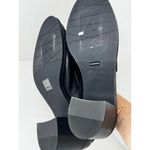 Aquatalia  Josette Classic Retro Y2K Nappa Heel Mocasines in Black size 11 Photo 4