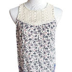 Xhilaration Womens  Flowy Floral & Lace Sleeveless Blouse Cute Top - Sz S Photo 0