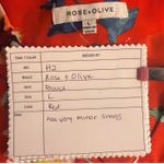 Rose + Olive Rose‎ And Olive Boho Blouse Red Large Photo 11