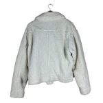 Urban Outfitters Claro Teddy Jacket Womens L Off White Sherpa Moto Cozy Winter Photo 5