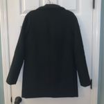 J.Crew  Black Button Neck City Cocoon Wool Coat Photo 4