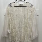 Anthropologie Beyond Vintage Paisley Embroidered Shawl Cover Up Photo 0