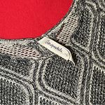 Aeropostale  Gray Geometric Print Cotton 3/4-Sleeve Sweater Women’s Small - EUC Photo 5