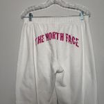 The North Face White Sweatpants with Pink Accents Photo 2