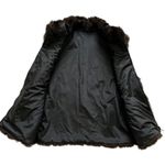 Gallery  Women Vest Brown Faux Fur Pockets Vest Coat Size Medium Photo 8