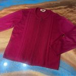Smartwool Vintage  Merino Wool Red Knit full zip Cardigan Sweater large Photo 8