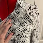 Velvet Heart Spotted Print Button Up Blouse M Photo 4